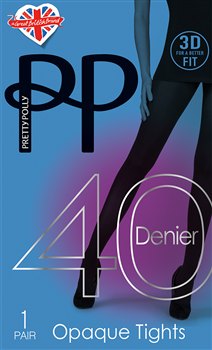Pretty Polly Tights 3D Fit 40D Opaque