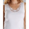 Slenderella NO SLEEVE CAMI TOP WITH EMBROIDERED MOTIF